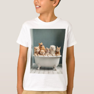 T-shirt Animaux amusants dans la baignoire