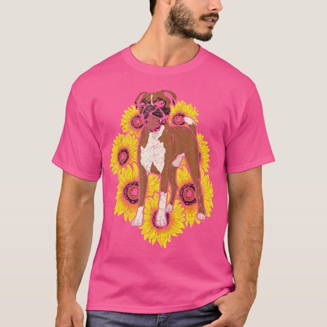 T-shirt Animaux Animaux de compagnie Boxer Lover Chien pro (Devant)