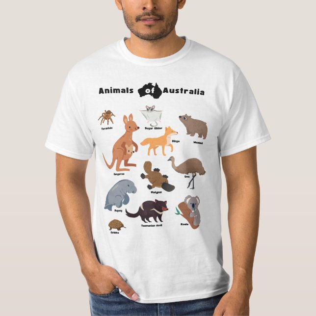 T-shirt Animaux australiens Aussie Wildlife (Devant)