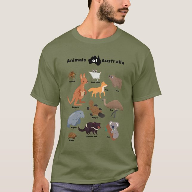 T-shirt Animaux australiens Aussie Wildlife (Devant)