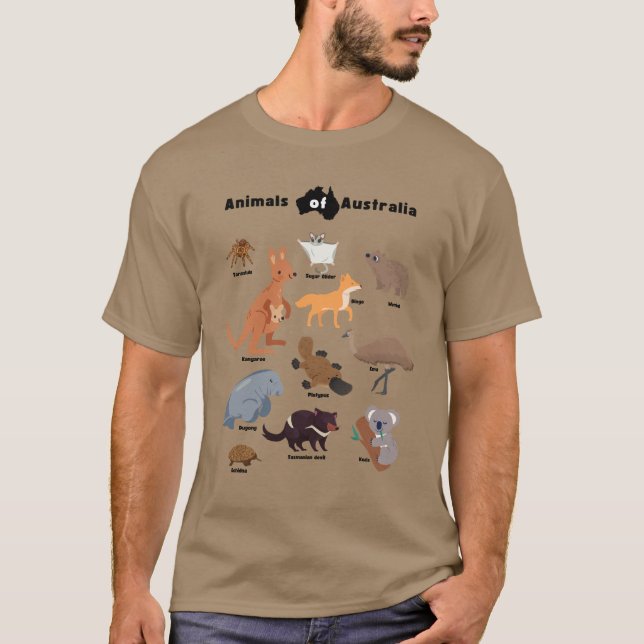 T-shirt Animaux australiens Aussie Wildlife (Devant)