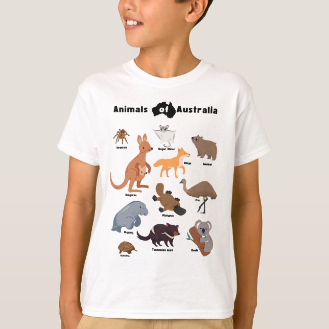 T-shirt Animaux australiens Aussie Wildlife (Devant)
