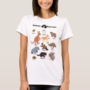 T-shirt Animaux australiens Aussie Wildlife