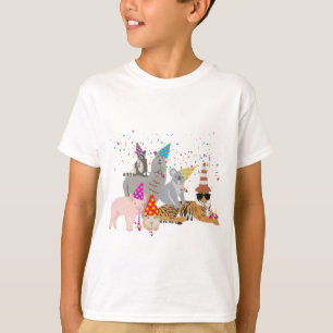 T-shirt Animaux - Beaux animaux ayant une fête
