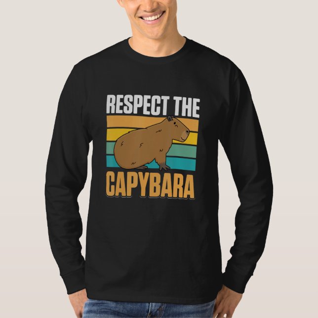 T-shirt Animaux Capybara Animaux de compagnie  Respectez l (Devant)
