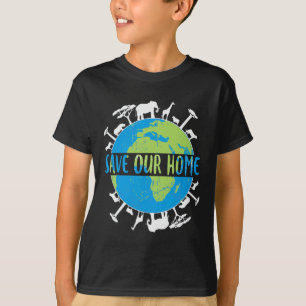 T-shirt Animaux Conservation de la faune Sauvez notre terr