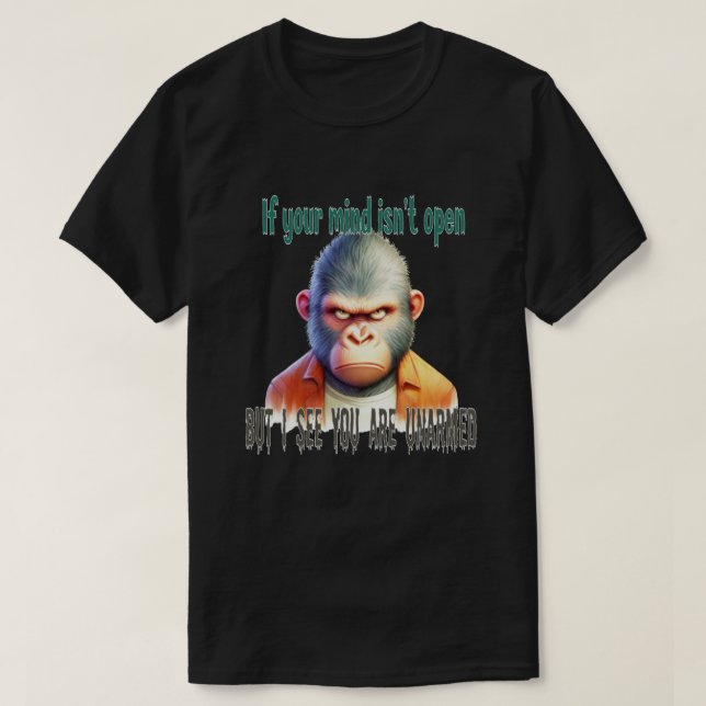 T-shirt animaux cool, gorille (Design devant)