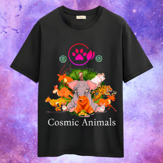 T-shirt Animaux cosmiques sauvages au-delà de la galaxie