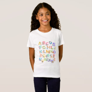 T-Shirt Animaux d'alphabet d'aquarelle