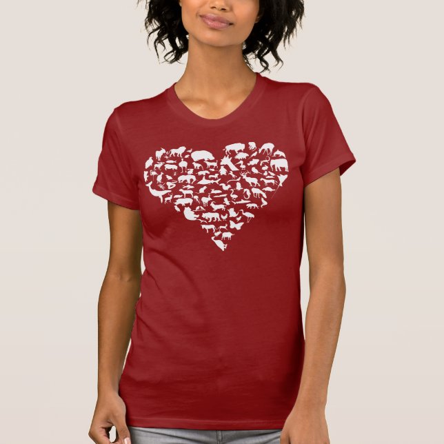 T-shirt Animaux d'amour (Devant)