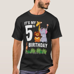 T-shirt Animaux Dansez ensemble Joyeux moi 5 ans C'est mon