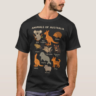 T-shirt Animaux d'Australie Éducatif Australien