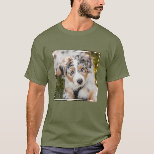 T-shirt Animaux de bébés cutest | Australian Shepherd Pupp (Devant)