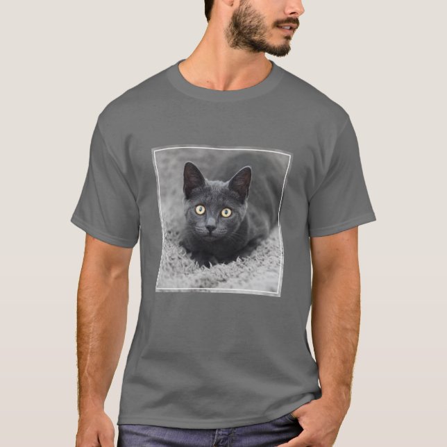 T-shirt Animaux de bébés cutest | Chat gris (Devant)
