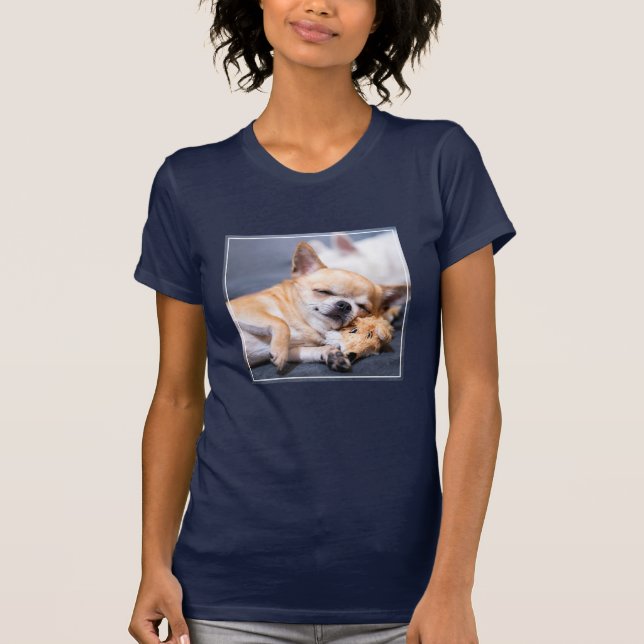 T-shirt Animaux de bébés cutest | Chihuahua Chig aux cheve (Devant)