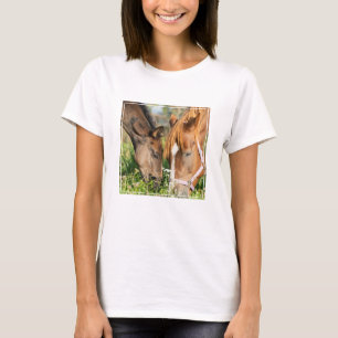 T-shirt Animaux de bébés cutest   Colt à cheval