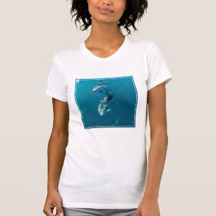 T-shirt Animaux de bébés cutest Famille de dauphins