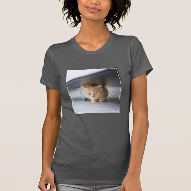 T-shirt Animaux de bébés cutest | Fluffy Orange Kitten (Devant)