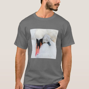 T-shirt Animaux de bébés cutest   Mère et bébé Mute Swan