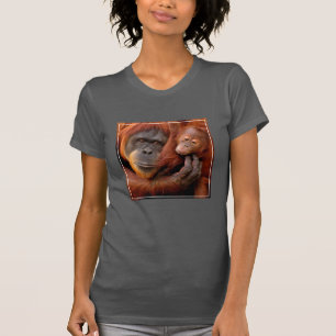 T-shirt Animaux de bébés cutest Orangutan Maman & Baby