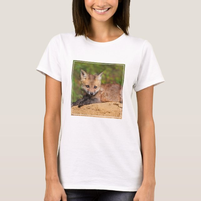 T-shirt Animaux de bébés cutest | Red Fox Pup (Devant)