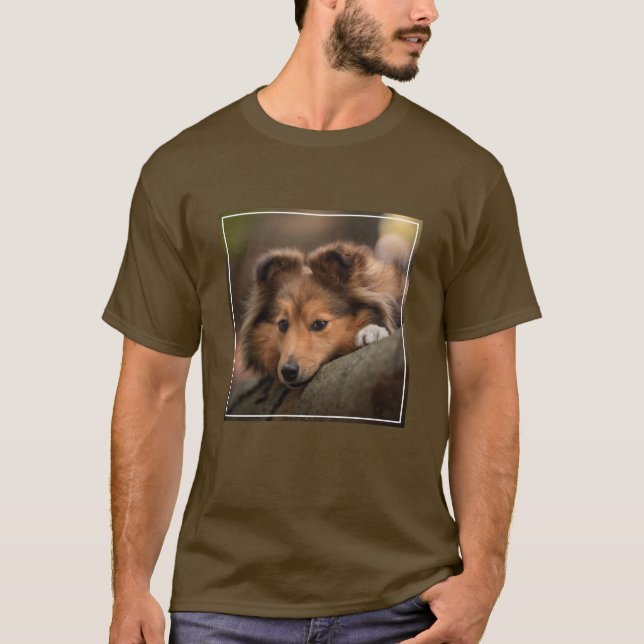 T-shirt Animaux de bébés cutest | Shetland Sheepdog Puppy (Devant)
