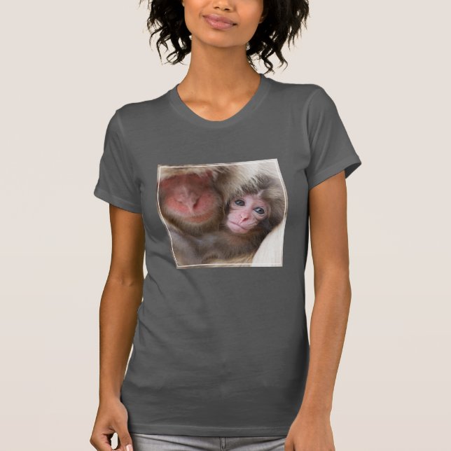 T-shirt Animaux de bébés cutest | Singe des neiges (Devant)