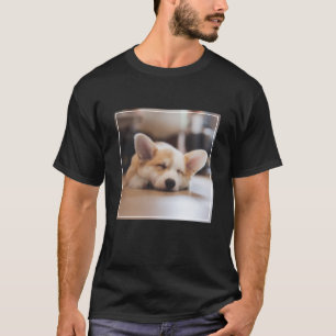 T-shirt Animaux de bébés cutest Sleepy Corgi