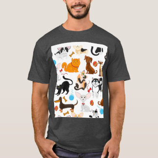 T-shirt Animaux de compagnie chatons et chiots pedigree an