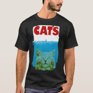 T-shirt Animaux de compagnie chats Parody Kitty et souris