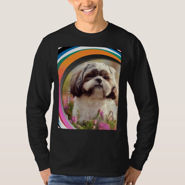 T-shirt Animaux De Compagnie Chien Chien Chien Chien Tzu S (Devant)