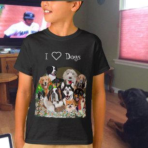 T-shirt Animaux de compagnie mignon originaux Dogpile, per