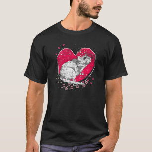 T-shirt Animaux de compagnie propriétaire Rat Coeur Cute R