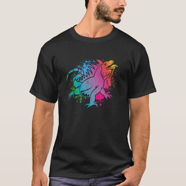 T-shirt Animaux de compagnie tropicaux Reptile Lizard colo (Devant)