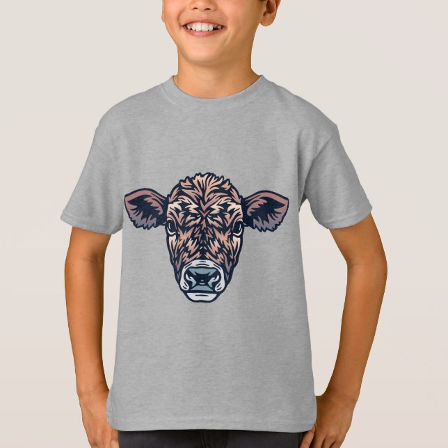 T-shirt Animaux de ferme Amis Calf (Devant)