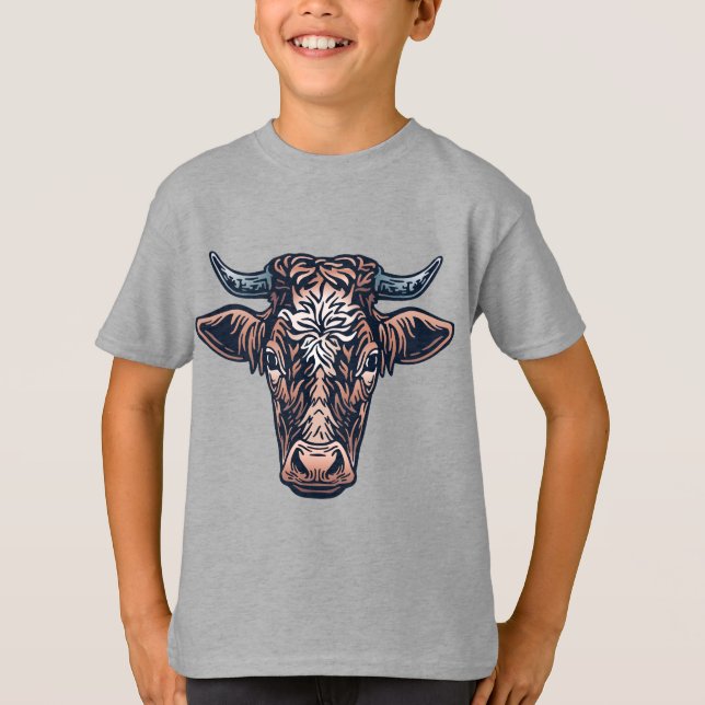 T-shirt Animaux de ferme Amis Vache (Devant)