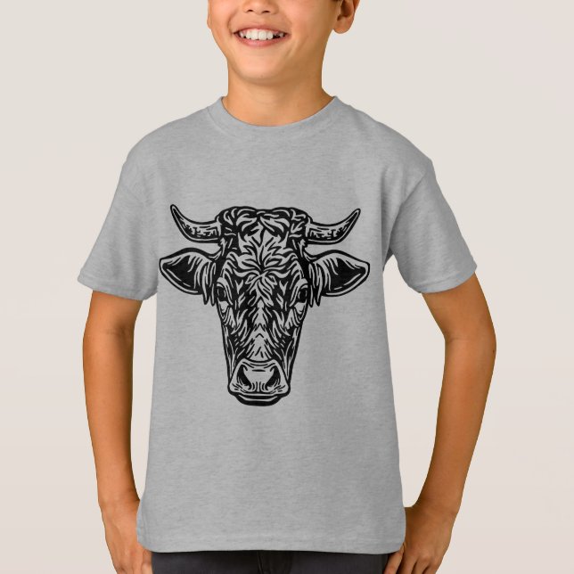 T-shirt Animaux de ferme Amis Vache (Devant)