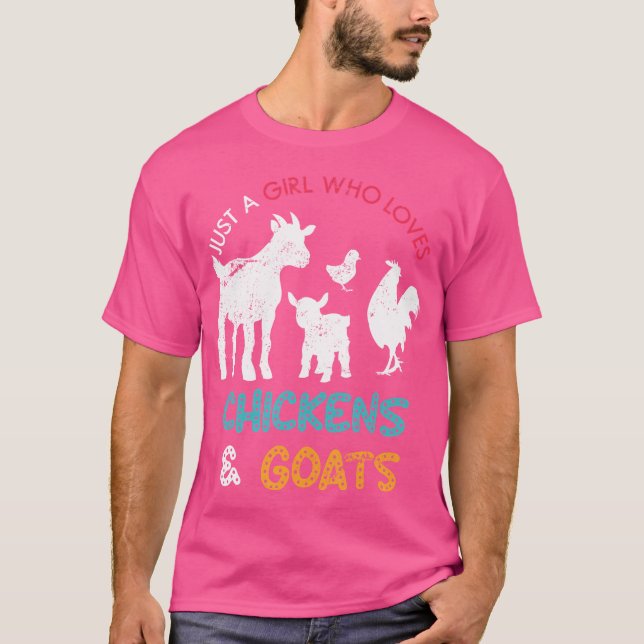 T-shirt Animaux de ferme amusants Chèvres d'élevage Chèvre (Devant)