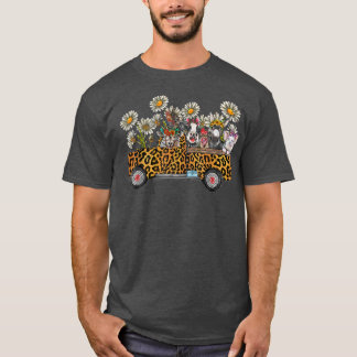 T-shirt Animaux de ferme Camion Fermier Chrysanthemum Flow