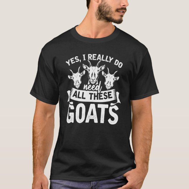 T-shirt Animaux de ferme Chèvre d'élevage (Devant)