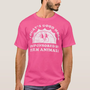 T-shirt Animaux De Ferme Mignonnes Drôle Ou Vache Cochon C