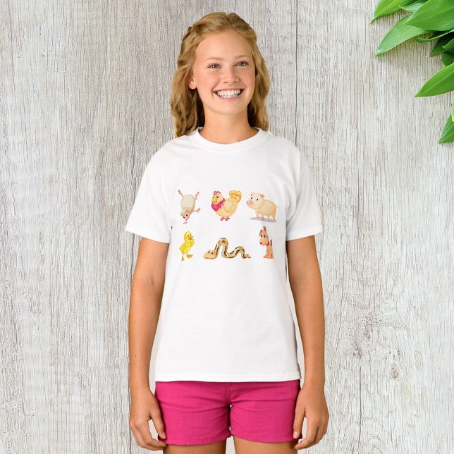 T-shirt Animaux de ferme mignons et animaux de compagnie (Créateur téléchargé)