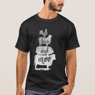 T-shirt Animaux de ferme Pyramide Vintage fermière Country