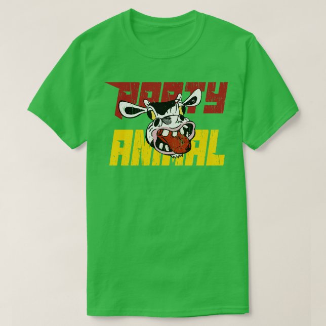 T-shirt Animaux de fête drôle vache (Design devant)