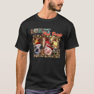 T-shirt Animaux de la ferme gais et brillants Vache Géniss