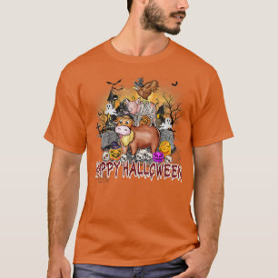 T-shirt Animaux de la ferme Happy Halloween Maison hantée 