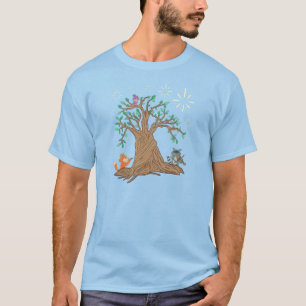 T-shirt Animaux de la forêt jouant de la musique Art fol