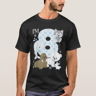 T-shirt Animaux de l'Arctique 8e anniversaire Ours polaire