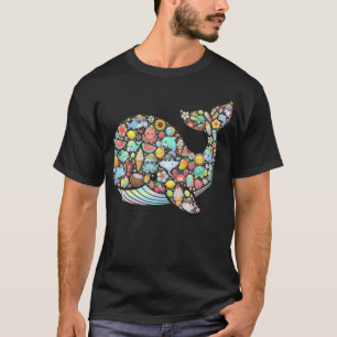 T-shirt Animaux de mer drôles Cœur Été Mignon Océan Plage