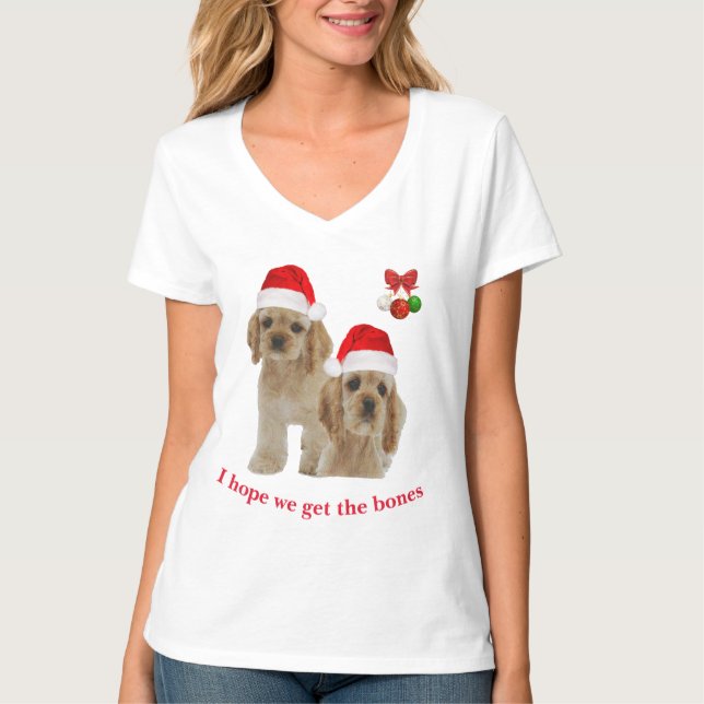 T-shirt Animaux de Noël (Devant)